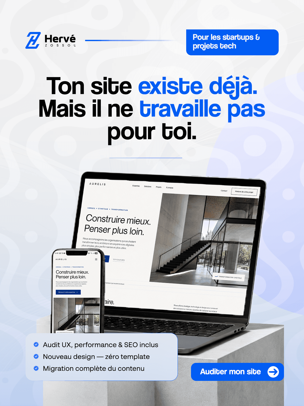 Flyer du service Refonte de Site Web