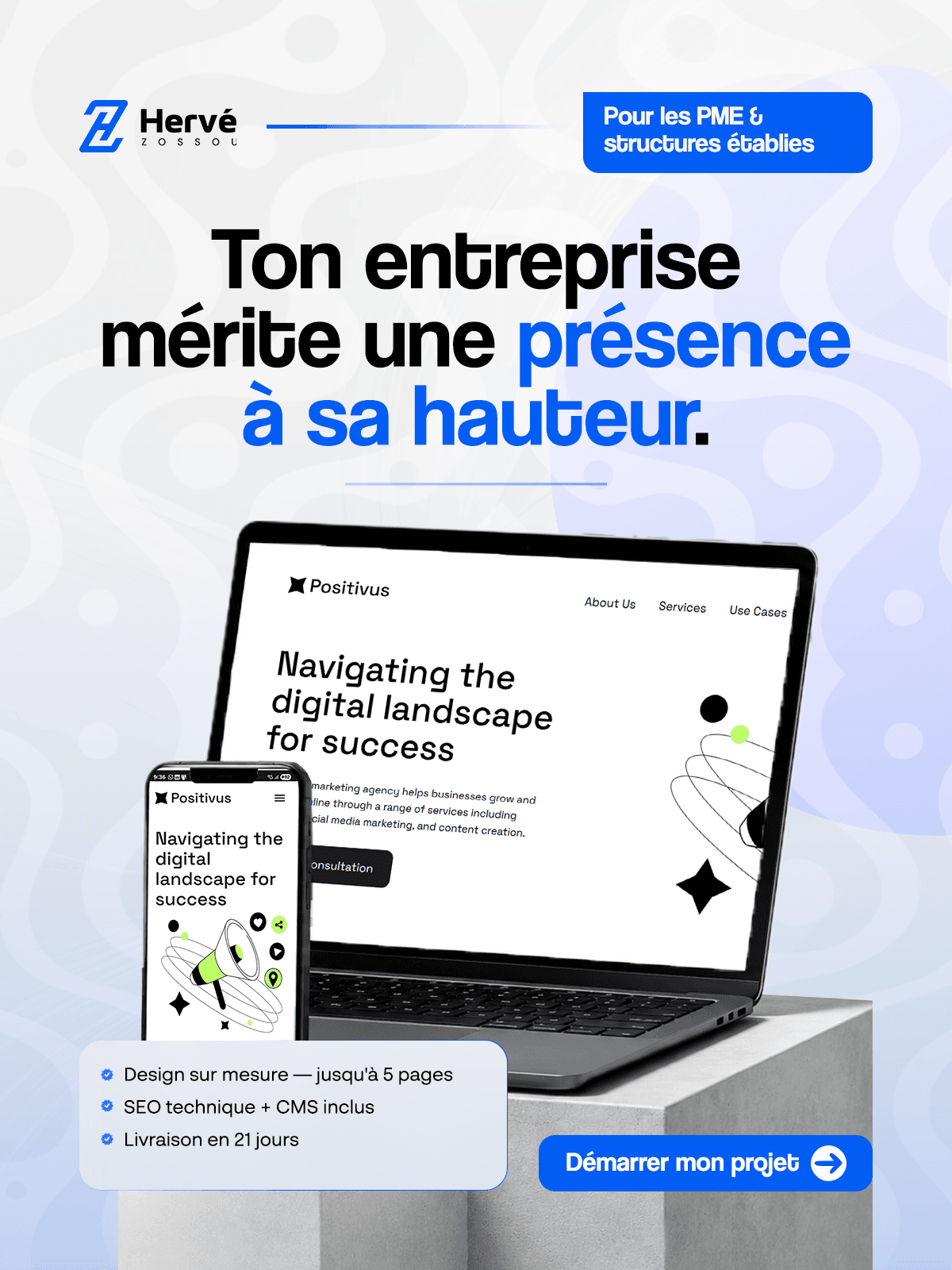 Flyer du service Site Vitrine